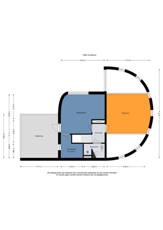 Floorplan - Slotermeerlaan 34A, 1064 HB Amsterdam